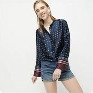 NWT J.Crew High Rise Denim shorts in faded indigo. Sz 33